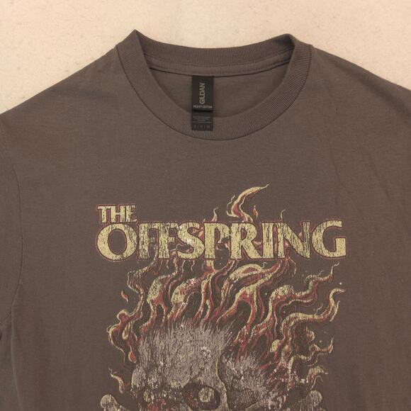 The Offspring Tour Crew Neck Graphic Band T Shirt Mens Size Small S Gray - Picture 1 of 9